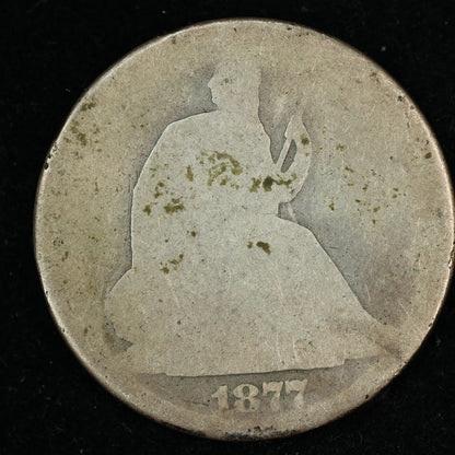 1877 Seated Liberty Silver Half Dollar