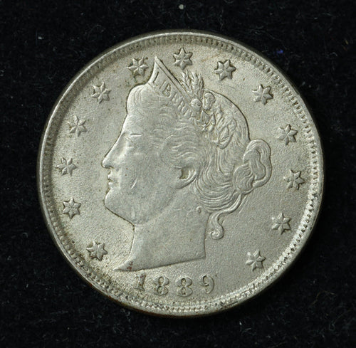 1889 5c Liberty V Nickel Five Cent Coin