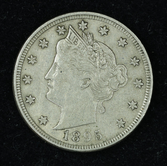 1895 5c Liberty V Nickel Five Cent Coin