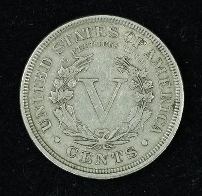 1895 5c Liberty V Nickel Five Cent Coin