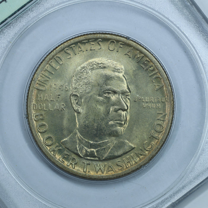 1946 Booker T. Washington Half Dollar 50c Commemorative - PCGS MS64 Rattler