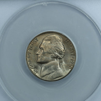 1950 D (Denver) 5c Jefferson Nickel - ANACS MS66 5.5 Steps