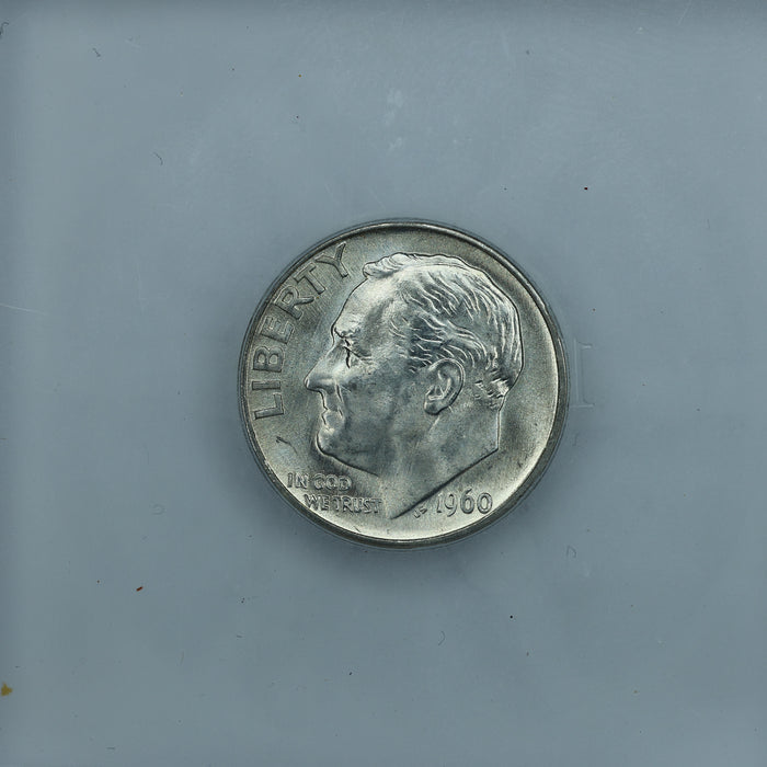 1960 D (Denver) Roosevelt Dime 10c - ICG Brilliant Uncirculated BU