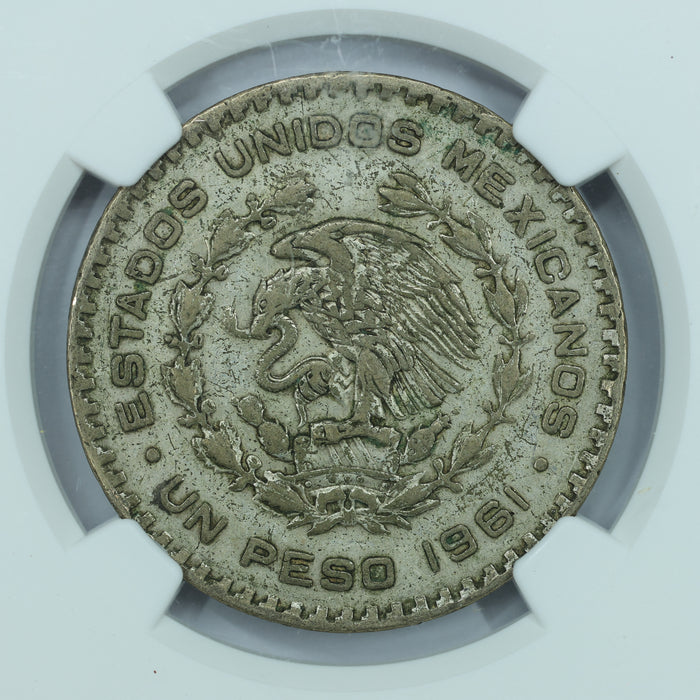 1961 Mo Mexico Peso - NGC Genuine – Certified Silver Coin