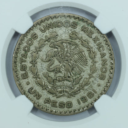 1961 Mo Mexico Peso - NGC Genuine – Certified Silver Coin