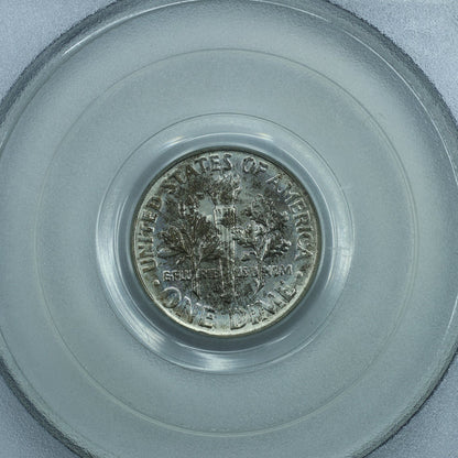 1962 D (Denver) Roosevelt Dime 10c - PCGS MS64 Old Sample Holder