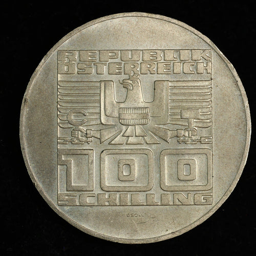 1975 Austria 100 Schilling 20th Anniversary - State Treaty