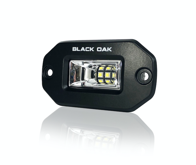 2 Inch Black Marine LED Spreader Light - Pro Series 3.0 | Scene (20W)