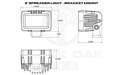 2 Inch Marine LED Spreader Light - Pro Series 3.0 - Scene (20W)