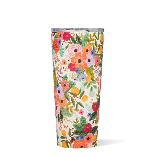 24oz Rifle Paper Tumbler - Garden Party Cream