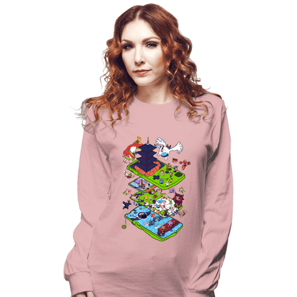 Long Sleeve Shirts, Unisex / Small / Pink