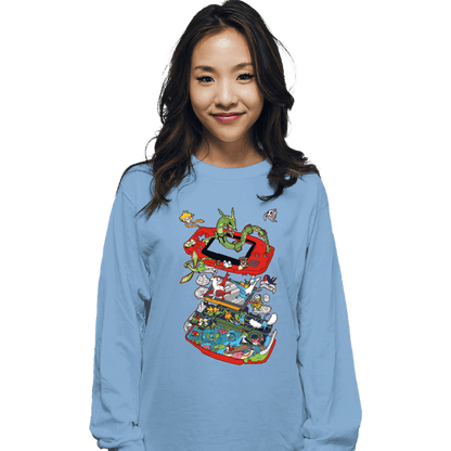 Long Sleeve Shirts, Unisex / Small / Powder Blue