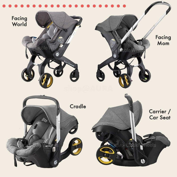 4-in-1 Convertible Car Seat to Stroller