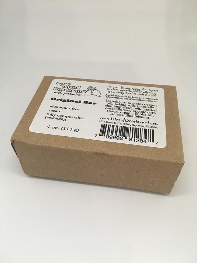 Zero Waste Organic Deodorant Bar with Probiotics