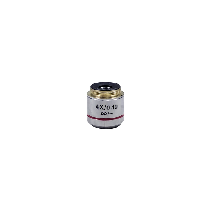 4X Infinity Achromatic Objective, SKU BM02523211, three quarter front view