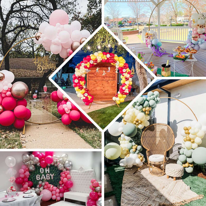Colorful balloon decorations for various events and celebrations.
