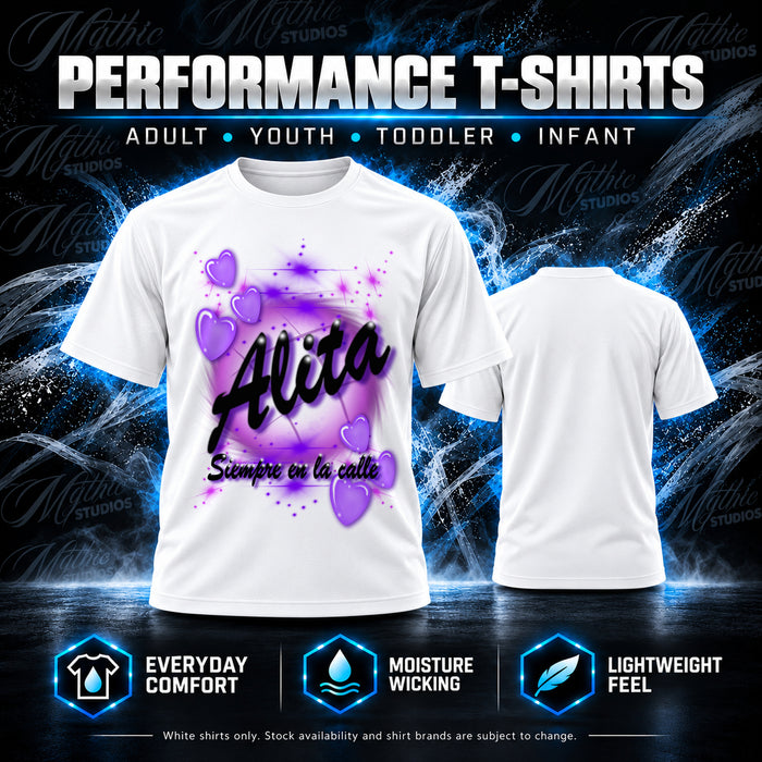 Personalized Heart Name T-Shirt by Mythic Airbrush, additional product image 2