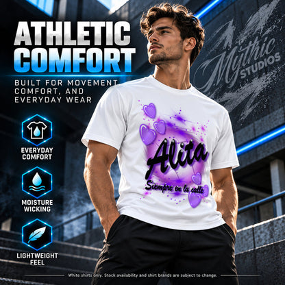 Personalized Heart Name T-Shirt by Mythic Airbrush, additional product image 4