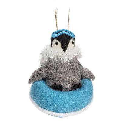 Abbott - Snowtubing Penguin Ornament