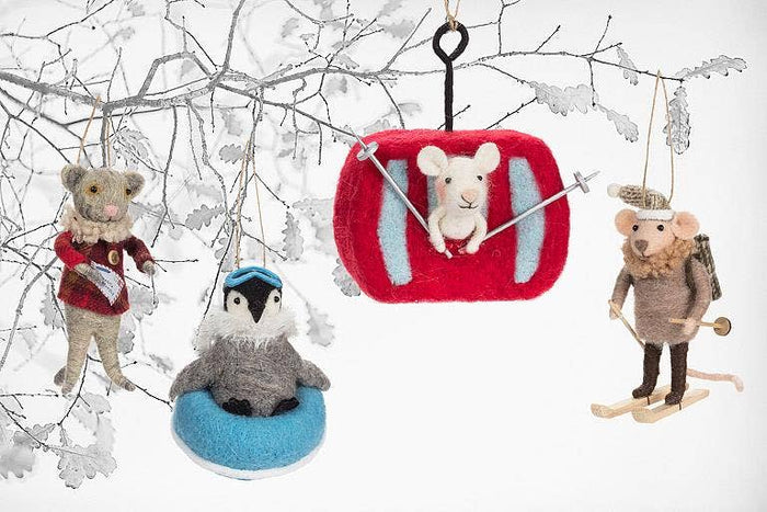 Abbott - Snowtubing Penguin Ornament