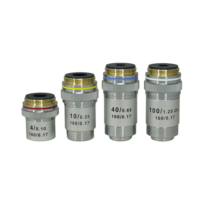 Achromatic Objective Set, SKU BM19013011, three quarter front view