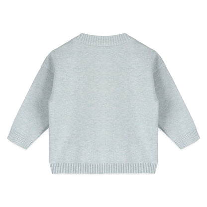 Airplane Applique Baby Knit Pullover (Organic Cotton) - Back