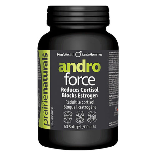 Bottle of Prairie Naturals Andro Force 60 Softgels