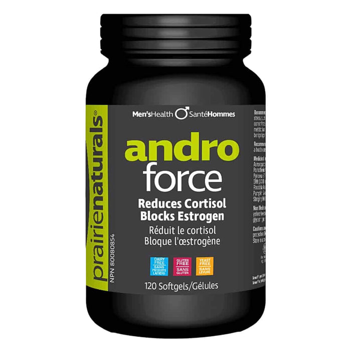 Bottle of Prairie Naturals Andro Force 120 Softgels