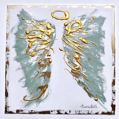 Angel Abstract XII painting Emma Bell - Christenberry Collection