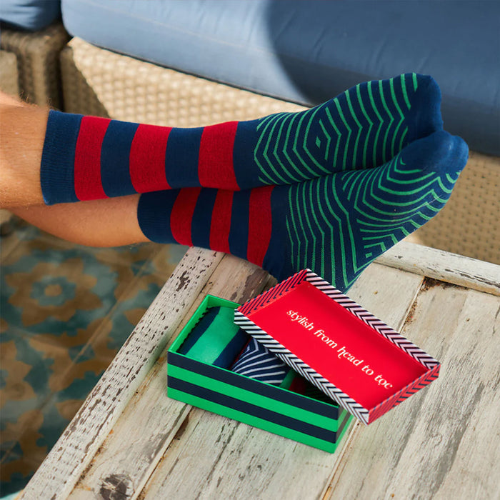 Annabel Trends Funky Feet Socks - Mr Snazzy 3 Pack