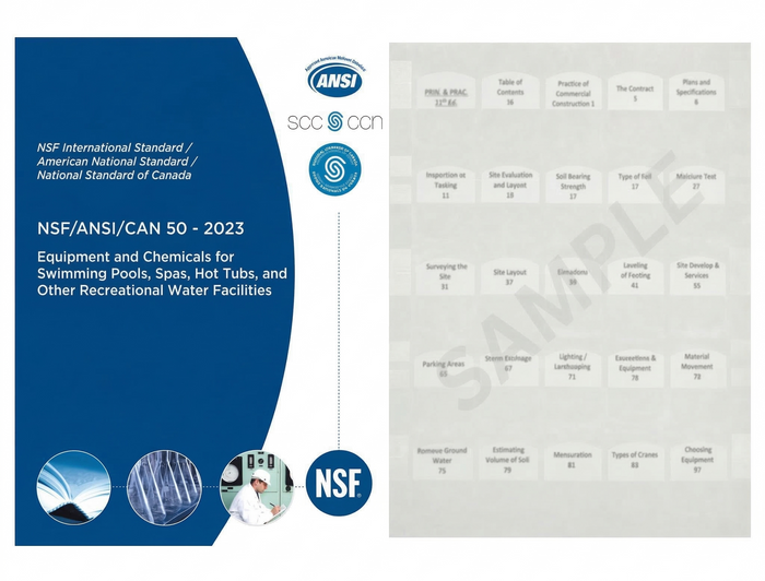 ANSI NSF 50 Equipment for Swimming Pools, Spas, Hot Tubs, and other Recreational Water Facilities, 2023