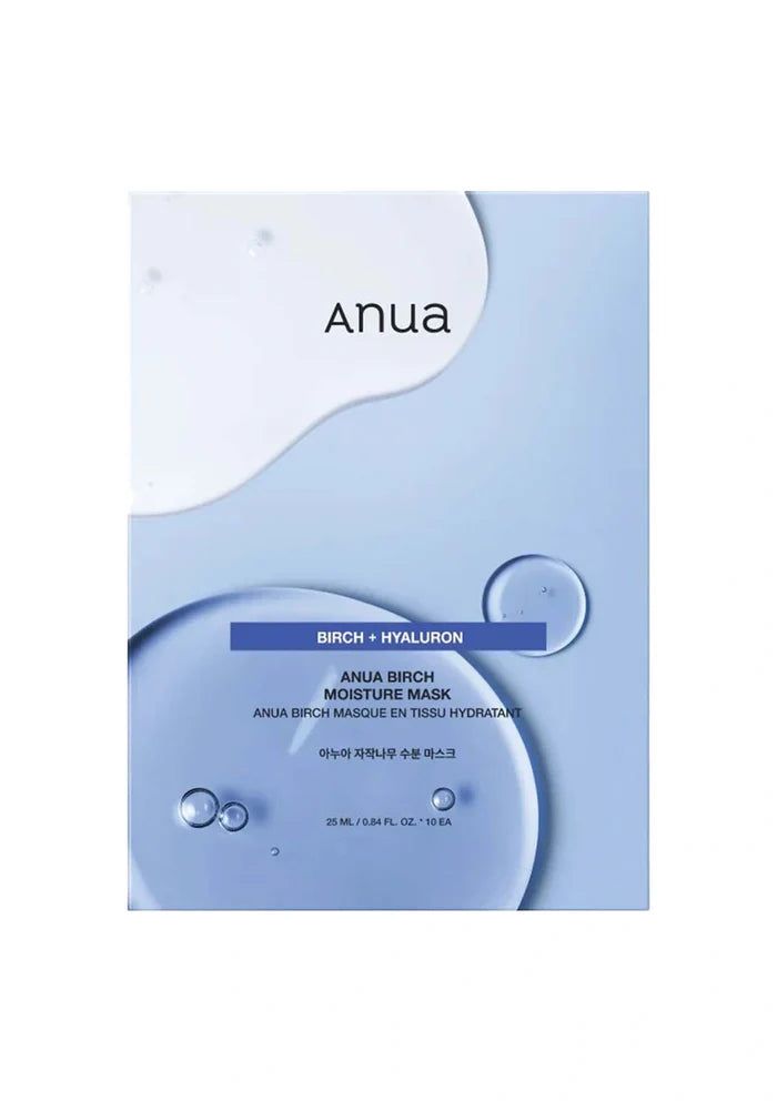 (BUY 10 SHEETS) BLUE ANUA BIRCH MOISTURE MASK