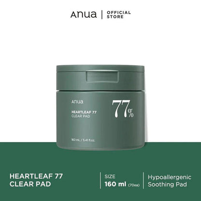 ANUA Heartleaf 77% Toner Pad 70 pads