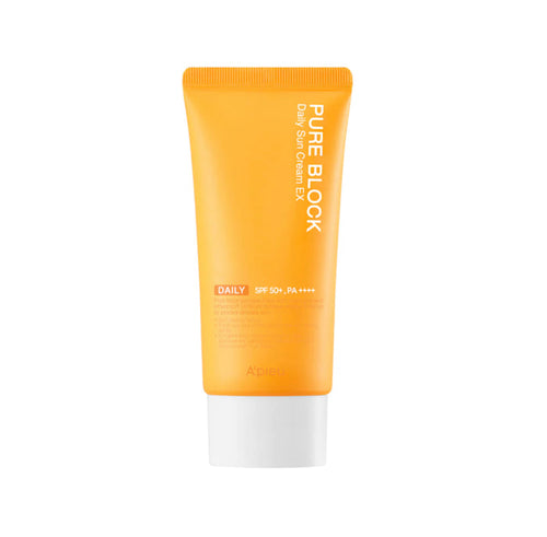 A'PIEU Pure Block Daily Sun Cream EX SPF50/PA+++ واقي شمس من ايبيو