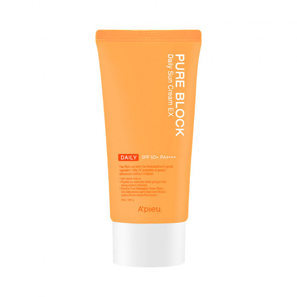 A'PIEU Pure Block Daily Sun Cream EX SPF50/PA+++ واقي شمس من ايبيو
