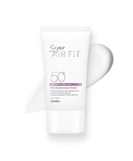 A'PIEU Super Air Fit Mild Sunscreen Matte EX واقي الشمس الفيزيائي من ايبيو