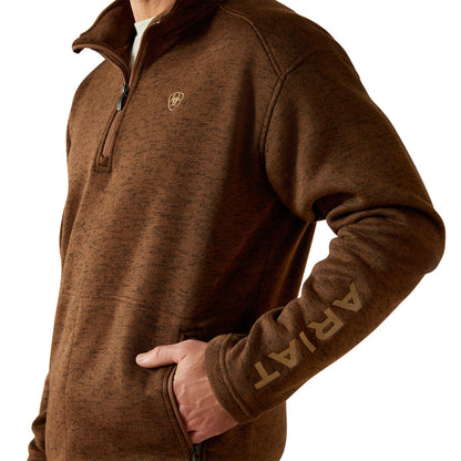Ariat Men's Caldwell Logo 1/4 Zip Sweater Sweatshirts & Hoodies Ariat