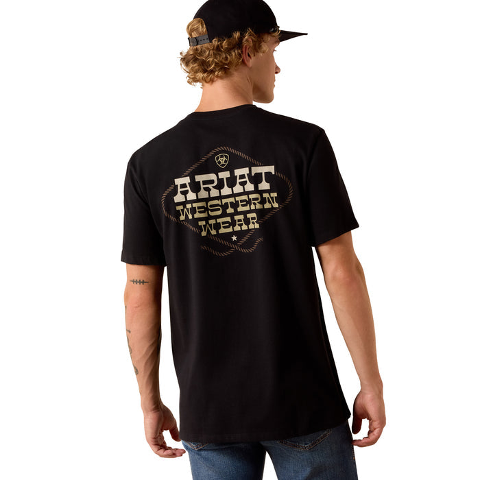 Ariat Men's Country and Western Lockup Classic Fit T-Shirt T-Shirts Ariat Black 2XL Reg