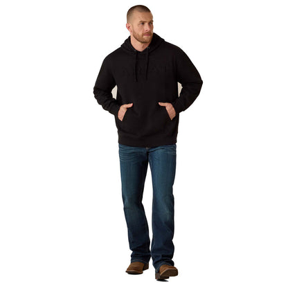 Ariat Men's Embossed Logo Hoodie Sweatshirts & Hoodies Ariat