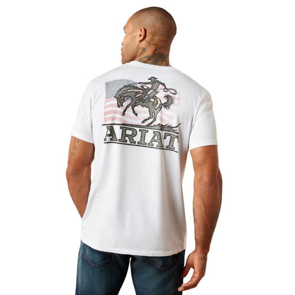 Ariat Men's Freedom Flow T-Shirt T-Shirts Ariat White 2XL Reg