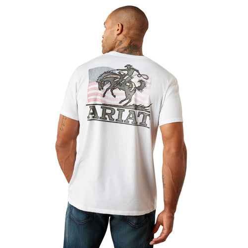 Ariat Men's Freedom Flow T-Shirt T-Shirts Ariat White 2XL Reg