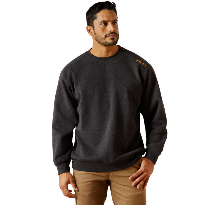 Ariat Men's Rebar Lightweight Sweatshirt Sweatshirts & Hoodies Ariat Charcoal Heather 2XL Reg