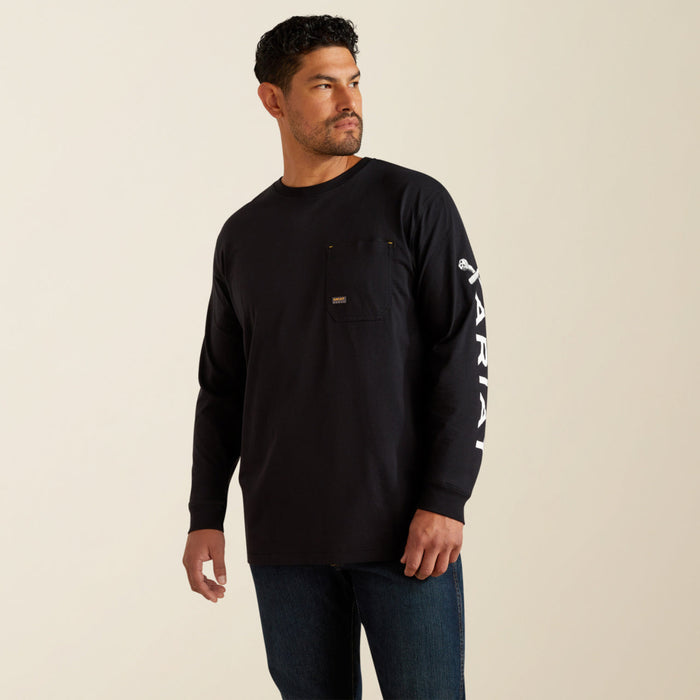 Ariat Men's Rebar Workman Bolt Skull Graphic Long Sleeve Tee Long Sleeve T-Shirts Ariat