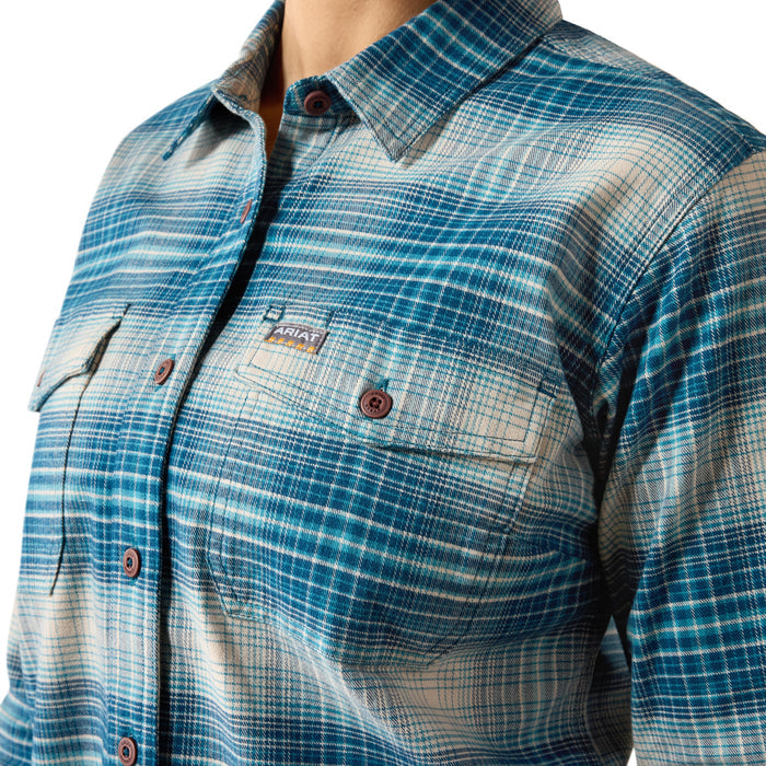 Ariat Women's Flannel Durastretch Long Sleeve Work Shirt Work Shirts Ariat