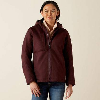 Ariat Women's Rebar DuraCanvas Insulated Jacket Jackets & Coats Ariat Fudge 1XL Plus