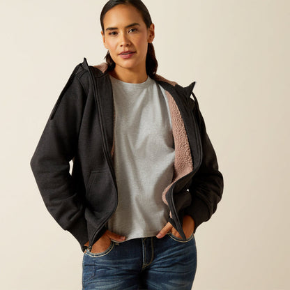 Ariat Women's Rebar Sherpa-Lined Full Zip Hoodie Sweatshirts & Hoodies Ariat