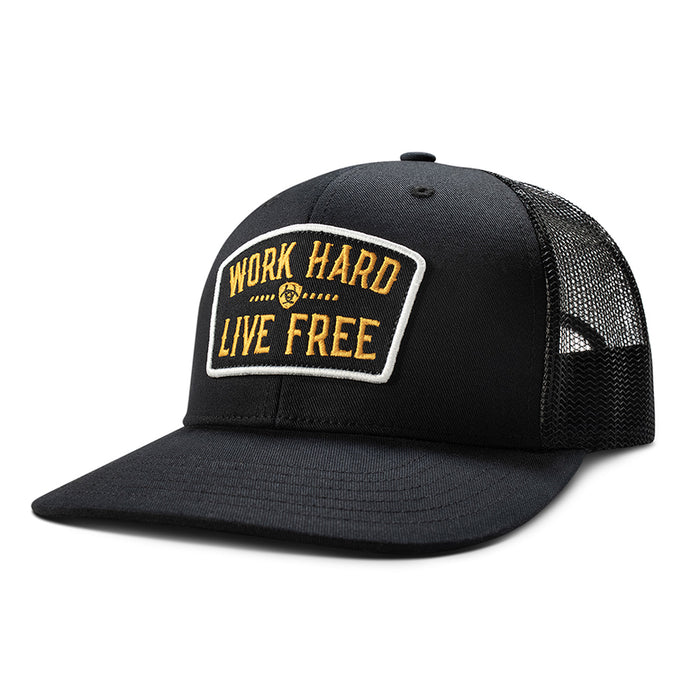 Ariat Work Hard Live Free Hat Hats & Caps Ariat Black OS