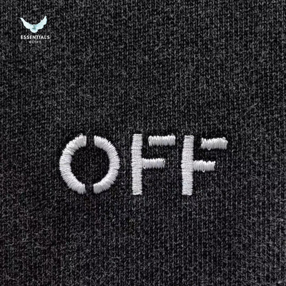 Off - White Hoodie Arrow - Print - ESSENTIALS EGYPT
