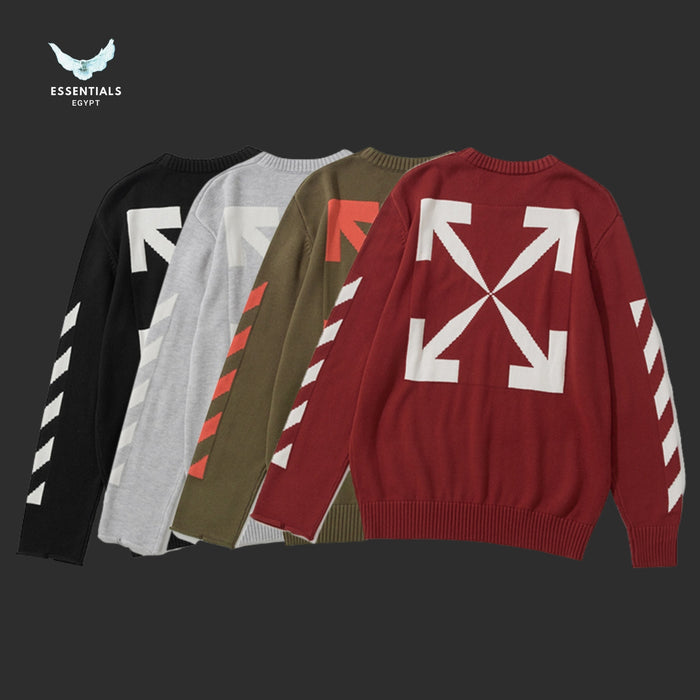 Off - White Arrows Knit Sweater - ESSENTIALS EGYPT