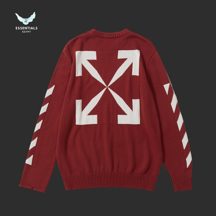 Off - White Arrows Knit Sweater - ESSENTIALS EGYPT